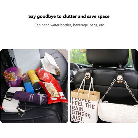 Kopfstützenhaken für die Rücksitzlehne, multifunktionaler Halter für Flasche, Tasche, Geldbörse, Handy, Herren (1/5)