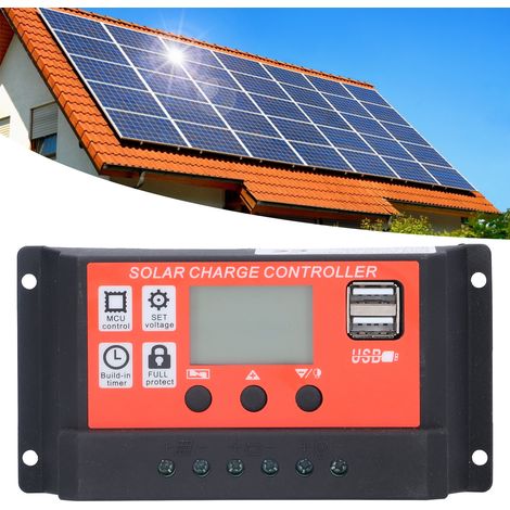 10A 12V/24V PWM LCD Solarladeregler – Zubehör für Photovoltaik-Modulsysteme (1/5)
