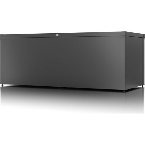GUARDI Coffre de rangement polyvalent - taille L - Anthracite - 179x76,5x68,2 - acier (1/2)