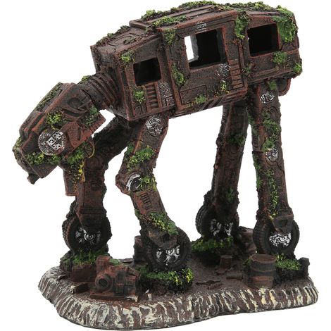 Robot chien pour aquarium, objet en résine écologique et résistant à la corrosion, décoration pour aquarium (1/5)