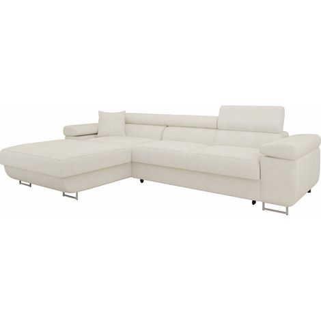 Sofá rinconero Comfivo Vinetum II, Flow 06, Función de descanso, Almacenaje, 280x170x70cm, 0