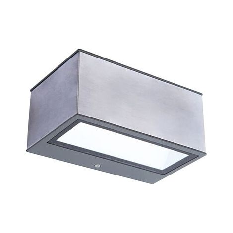 Applique murale extérieure LED Gemini Acier Argenté (1/3)