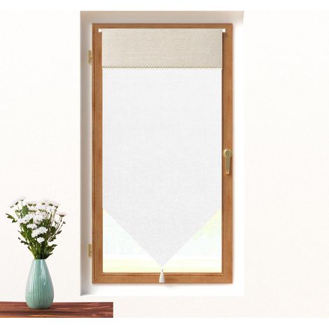 Brise bise en pur coton 45x90 cm ELENA, par Soleil d'Ocre