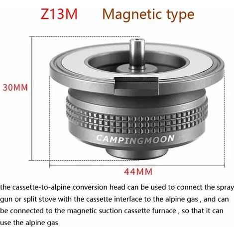 Adaptateur de recharge pour réchaud à gaz butane de camping, valve de protection, convertisseur, accessoires, équipements et outils pour réchauds de cuisine portables (1/5)