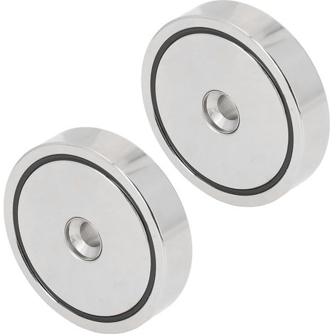 2 eingebettete Magnete, 280 kg Zugkraft, Neodym-Scheibenmagnete aus Seltenerdmetallen (1/5)