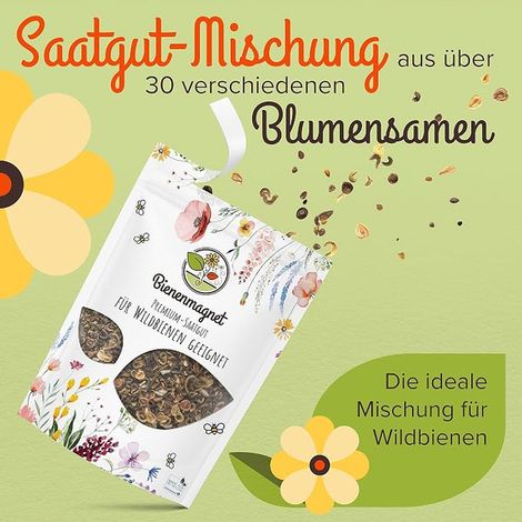 wildflower seeds for a flowering meadow - Mix of flower seeds for bees and butterflies (1/3)