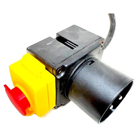 KEDU KOA7 Schalter-Stecker Kombination mit Not-Aus Schalter 4-Adrig 16A 230V