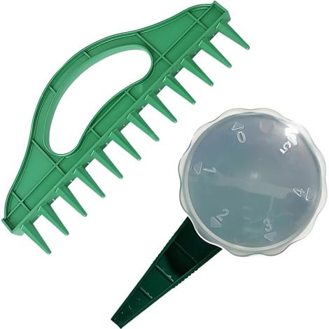 Semoir à graines manuel - Lot de 2 - Acier robuste - 12 trous pour semis précis - Jardinage légumes et fleurs - Outil ergonomique (1/5)