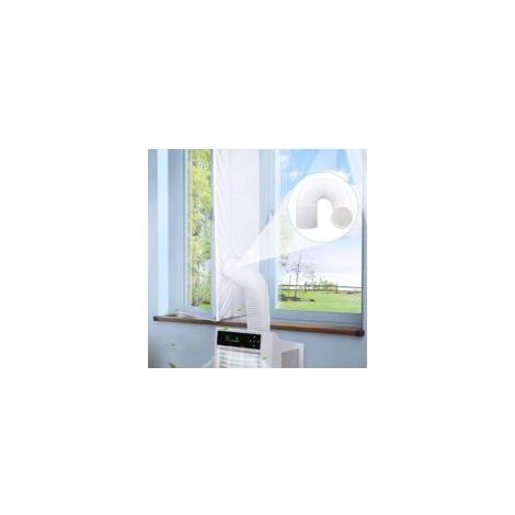 Tuyau de vidange flexible en PVC 300 cm – Diamètre 15 cm – Renforcé avec anneau en acier – Pour climatiseurs portables - 15cm300cm (1/5)
