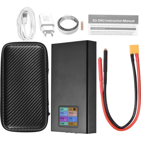 Soudeuse par points rechargeable SQ-SW2 Mini machine de soudage par points portable avec écran couleur LCD de 1,8 pouce, appareil de soudage multifonctionnel à batterie pour bricolage (1/5)