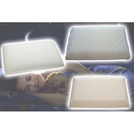 TrAdE Shop Traesio - Cuscino Guanciale In Memory Foam Ortopedico Relax Anatomico X 72 X 43 X 15 Cm -