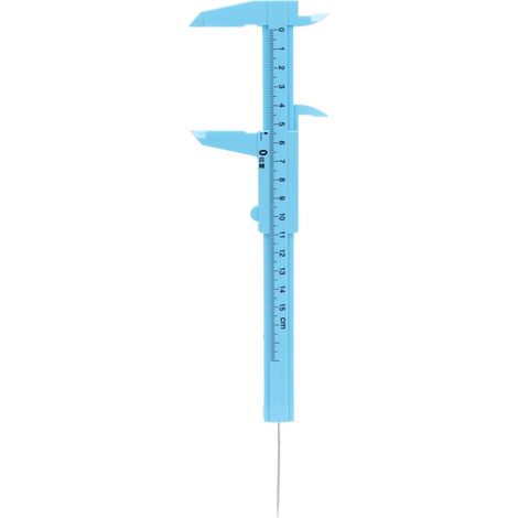 Lot de 10 pieds à coulisse en plastique avec échelle métrique, mini-outil de mesure pour étudiants, 0-150 mm