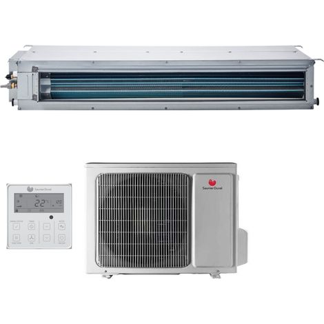 Hermann Saunier Duval Klimagerät Ducted Inverter 48000 Btu SDH19-140 IDNI Dreiphasen R-32 mit Kabelsteuerung inklusive