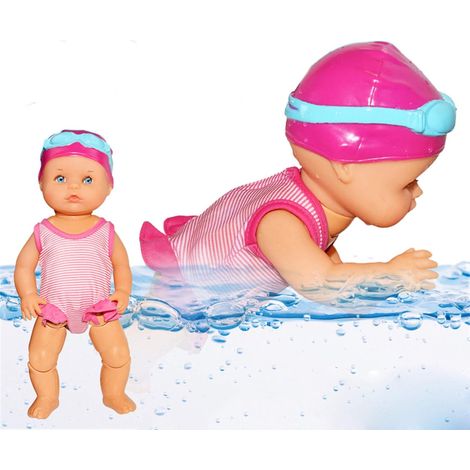 1 Poupée de bain, nage électrique, imperméable, jouet d'eau pour enfants, piscine, plage (1/5)