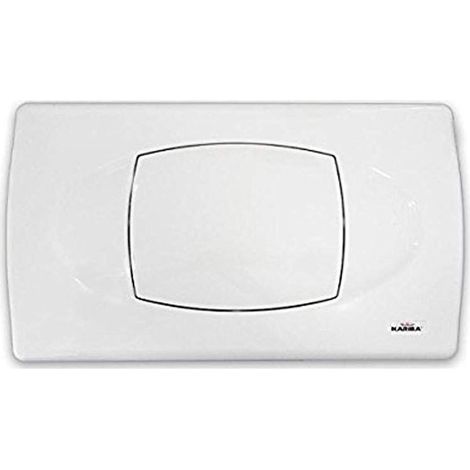 Placca bianca mono serie biblo 306100 Kariba