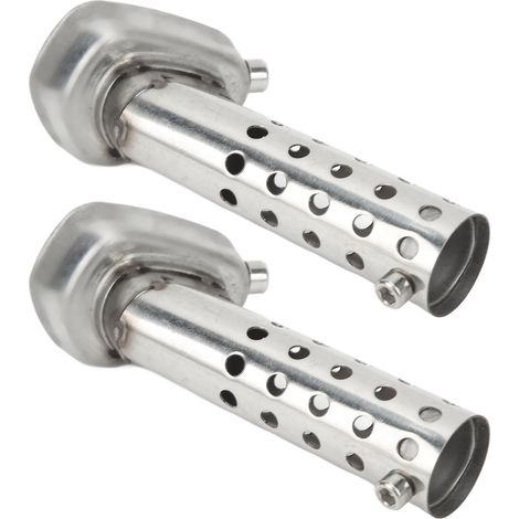 Pot 2 Silencieux Échappement Moto Baffle 22mm Entrée 25mm Sortie Insert Hexagonal Acier Galvanisé pour Scooter ATV (1/5)