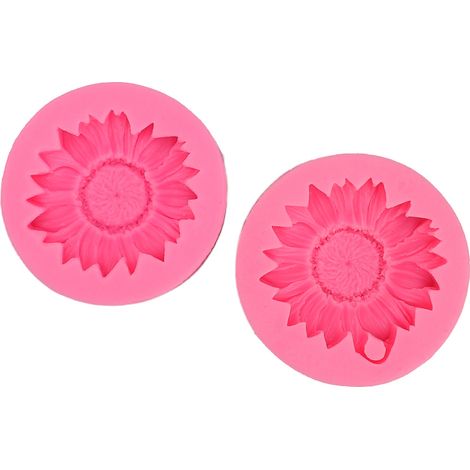 Stück Sonnenblumen-Silikonform, flexibel, wiederverwendbar, leicht zu entformen, Blumenform für Backwaren und Kunsthandwerk (1/5)