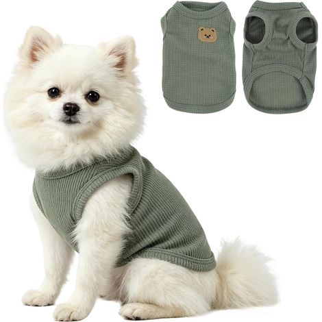 Dog Clothing, Tank Top, Sleeveless Vest, Summer, Surgical Body Dog, Breathable and Lightweight, Chihuahua Clothing, Soft and Comfortable Dog Bodysuit After Surgery for Small Dogs (1/5)