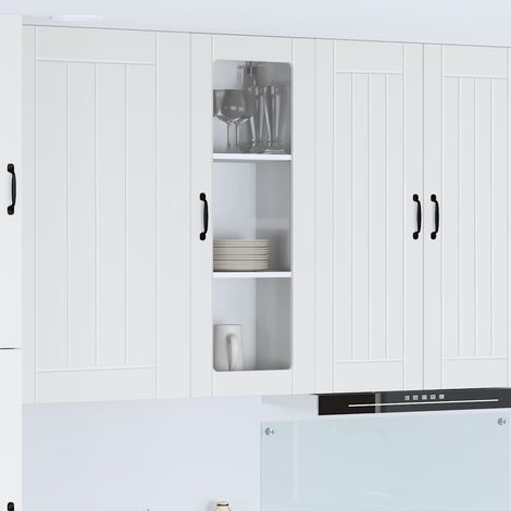 Armoire de cuisine-Meuble de cuisine-Armoire de rangement Blanc 40 x 31 x 100 cm Bois d'ingénierie 440319 (1/5)