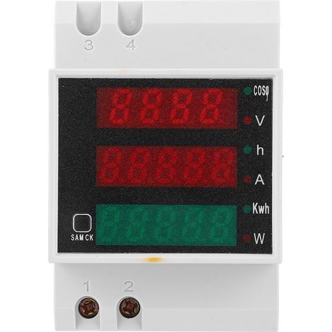 Multifunktions-Stromzähler D52-2047, Digitalanzeige, Stromstärke, Spannung, Leistungsfaktor, Wechselstrom 200–450 V (1/5)