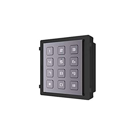 Hikvision DS-KD-KP Intercom-Tastatur Schwarz 12 Tasten