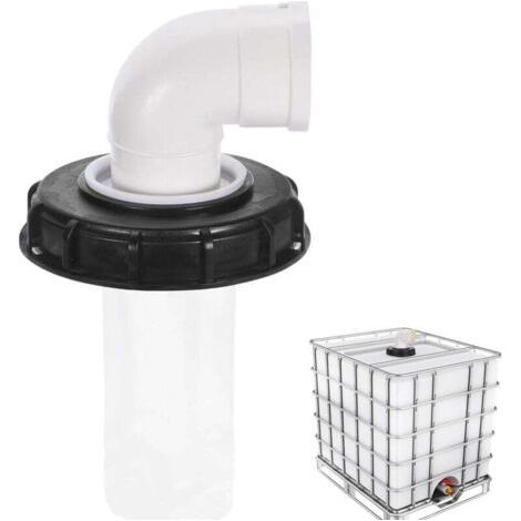90° Couvercle de Réservoir IBC avec Filtre en Nylon Lavable pour Réservoir d'eau de Pluie IBC 1000 litres, Filtre À Couvercle IBC Accessoires de Réservoir IBC, Filtre à Eau de Pluie en Nylon 165 m (1/4)