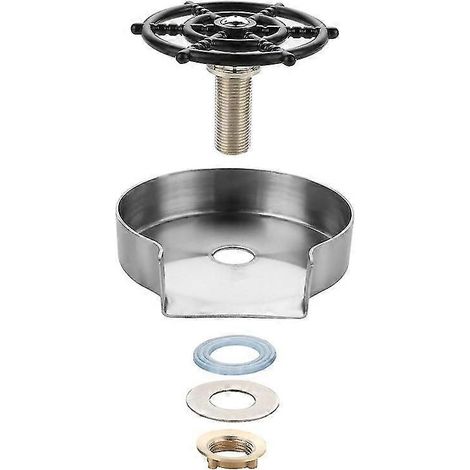 Stainless Steel High Pressure Wash Bowl Kitchen Sink Wash Basin Bar Automatic Cleaning Press (1/3)