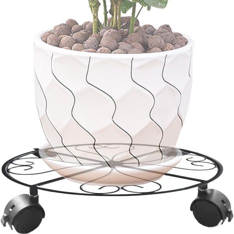 Blumentopfständer mit drehbaren Rollen Pflanzenständer mit