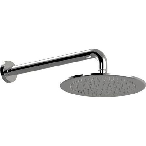 Ensemble de douche avec bras de douche de 40 cm et pomme de douche de 40 cm, tous en laiton épais (1/3)