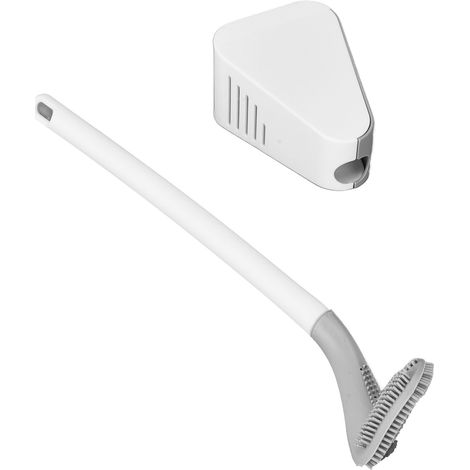 Brosse de Toilette Golf Suspendue à Long Manche pour Salle de Bain - Nettoyage sans Angles Morts - Blanc (1/5)