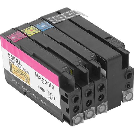 Tintenpatrone BK CMY, Druckzubehörteil für OfficeJet Pro 7720, 7730, 7740, 8210
