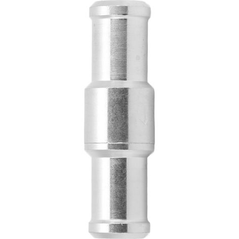 Clapet anti-retour unidirectionnel en alliage d'aluminium argenté pour conduites de carburant eau, huile, diesel, essence, 12 mm / 0,47 po (1/5)