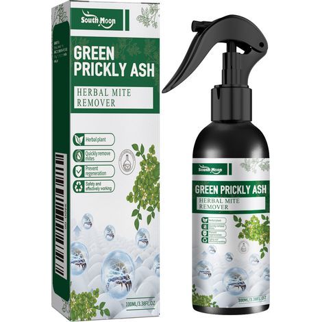Spray Anti-Acariens - Extrait De Poivre De Sichuan Et D'Eucalyptus - Pour Matelas Canapés Tapis Jouets En Peluche - 100 ml (1/5)