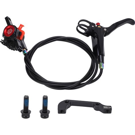 MEIJUN Hydraulische Scheibenbremse für Mountainbikes – 160-mm-Bremssattel und -Bremsscheibe – Schwarz (1/5)