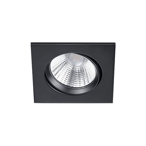 Faretto da Incasso Led Quadrato Orientabile Nero Dimmerabile Pamir GD Trio (1/4)