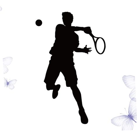 Autocollants Muraux Tennis Amovibles Certifié Sans Résidu Décoratifs Pour Salon Et Chambre Faciles à Appliquer Motif Sport Décoration Murale Maison (1/5)