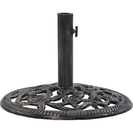 Pied de parasol : bronze, 12 kg, 48 cm, fonte (1/5)