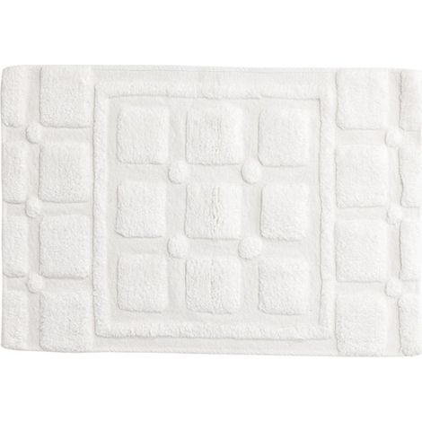 Tapis de Salle de Bain "Putte" 60x90cm Blanc (1/5)