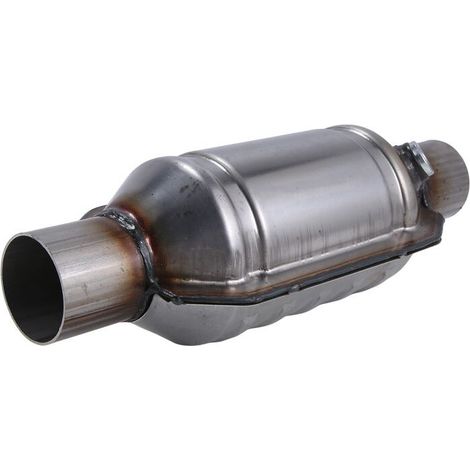Convient aux convertisseurs catalytiques à usage général de 2,25 pouces et de 400 mailles, fonctionnement silencieux, débit élevé, acier inoxydable rond Euro 1.