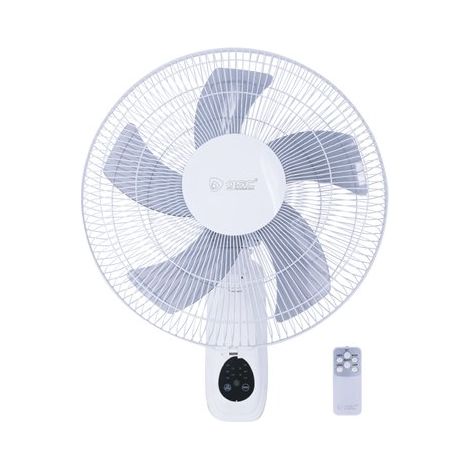 Ventilador de pared Barsi Ø43 cm 50 W blanco con mando, oscilación y temporizador (1/4)
