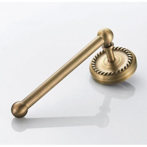 20 cm antiker, seitlich montierter Hygienepapierrollenhalter zur Wandmontage, aus Bronze, für Badezimmer, Badezimmeraccessoire. (1/3)