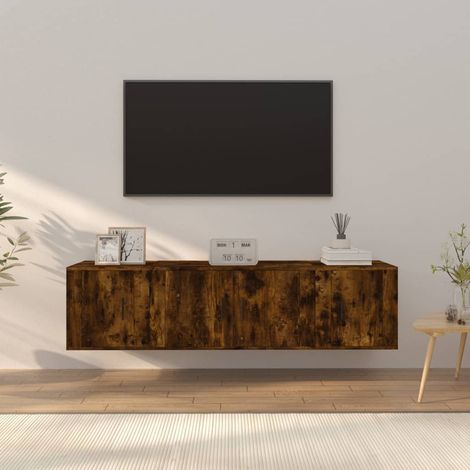Ensemble de meubles TV 3 pcs Moderne - Meubles de rangement - Buffet Salon - Chêne fumé Bois d'ingénierie Chic-141103 (1/5)
