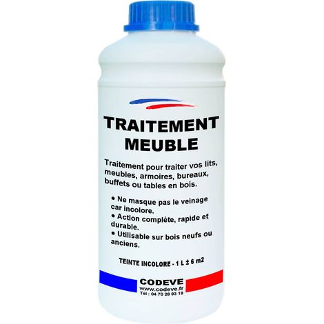 Traitement Meuble - 1 L - Codeve Bois - Pour La Protection D'un Buffet, Armoire, Table Ou Meuble En Bois. (1/2)
