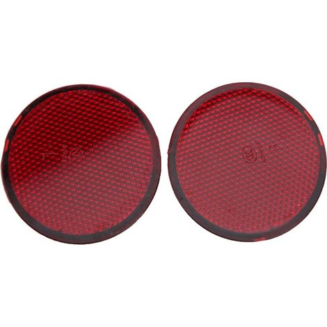Lot de 2 réflecteurs de pare-chocs arrière ronds rouges pour Nissan QASHQAI 2007-2015 (1/4)