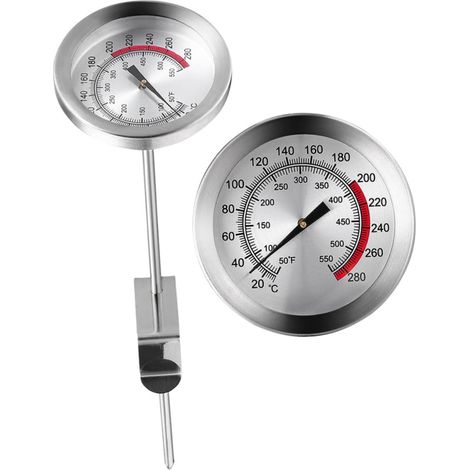 Thermomètre à Viande Clip Acier Inoxydable pour Barbecue et (1/5)