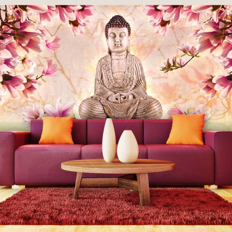 Papier Peint XXL "Bouddha & Magnolia" 270x550cm (1/2)