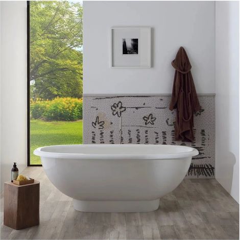 vasca da bagno "iseo" bianca, 180x80x63,3 cm (1/4)