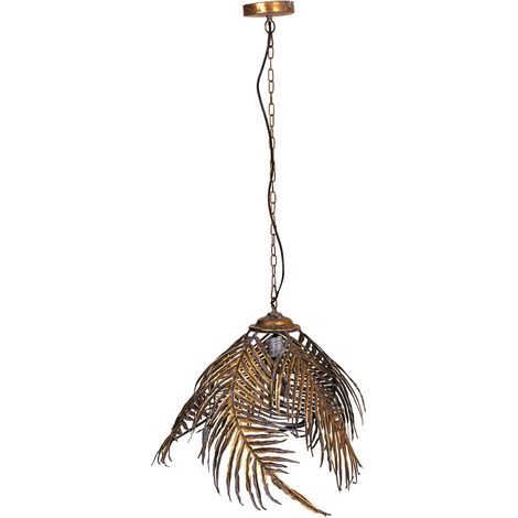 Lámpara de techo de metal dorado 59x59x48/109