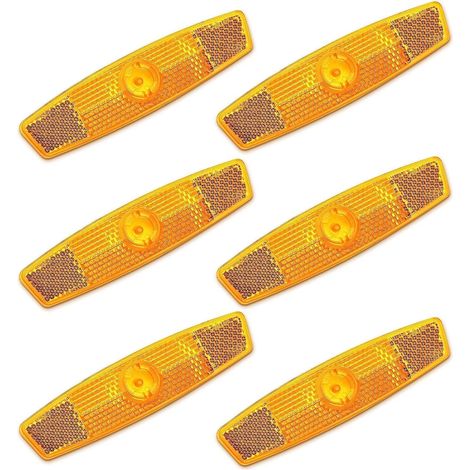 6 pezzi Catarifrangenti per bici, Catarifrangenti Cat Eye, Catarifrangenti per bici, Catarifrangenti per raggi, Kit catarifrangente per MTB, MTB, Bicicletta, Bambini (1/5)
