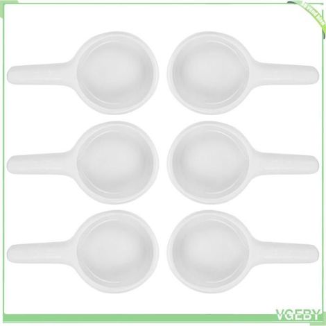 Bougeoir - FAFEICY - Ensemble cuillère - Céramique - Fait main - Blanc (6 pièces) (1/4)